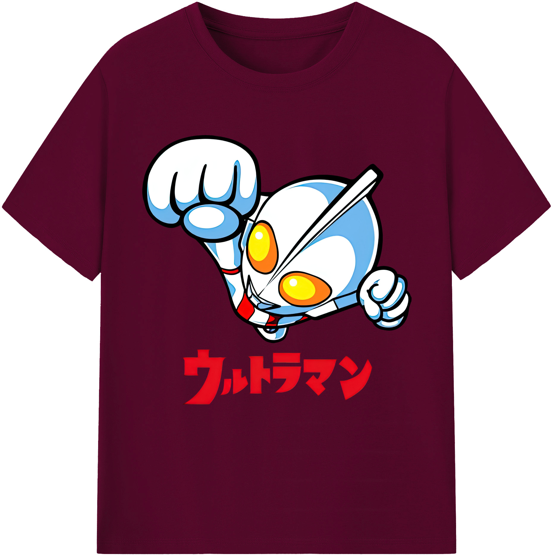 （画像用） ウルトラマン Ultraman レディースカジュアルプリントTシャツ（綿100％）
